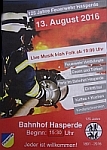 125 Jahre Freiwillige Feuerwehr Hasperde 125 Jahre Freiwillige Feuerwehr Hasperde